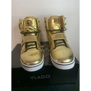 VLADO Footwear Women Atlas Fashion Ankle Shoes Size 7.5 Metallic Gold
